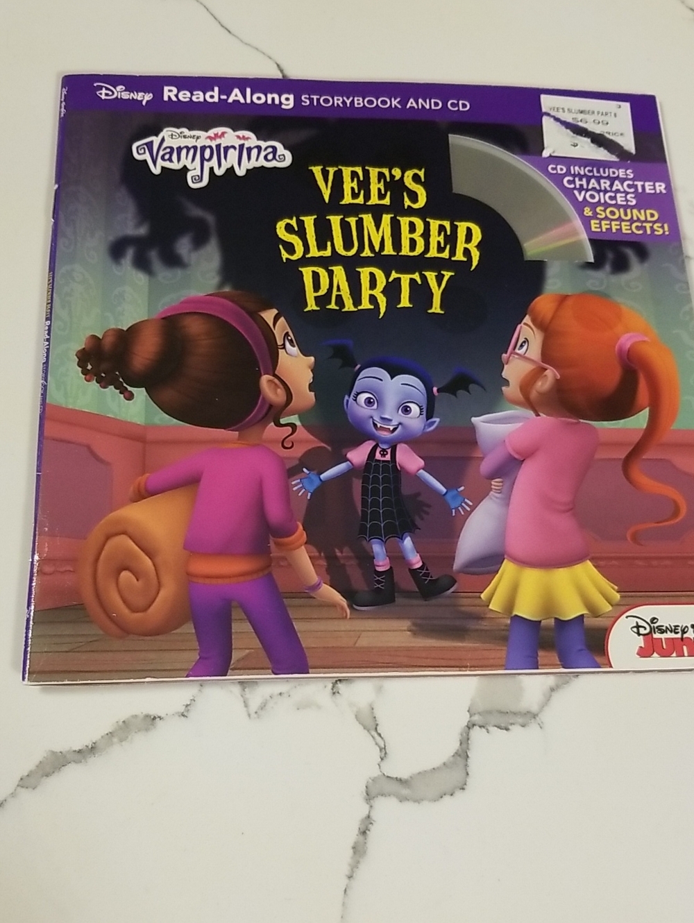 Disney Vampirina Vee's Slumber Party Storybook & CD